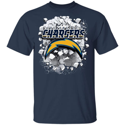 Colorful Earthquake Art Los Angeles Chargers T Shirt