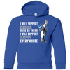 I Will Support Everywhere Detroit Lions T Shirts