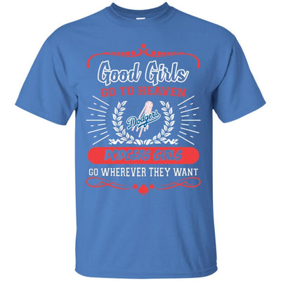 Good Girls Go To Heaven Los Angeles Dodgers Girls T Shirts