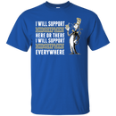 I Will Support Everywhere Navy Midshipmen T Shirts