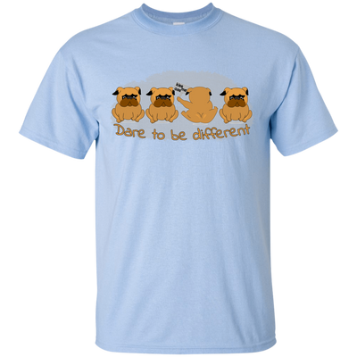 Pug - Dare To Be Different T Shirts