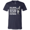 I Will Support Everywhere Connecticut Huskies T Shirts