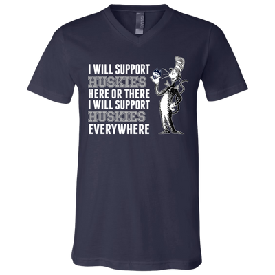 I Will Support Everywhere Connecticut Huskies T Shirts