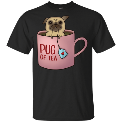 Pug Of Tea Pug T Shirts