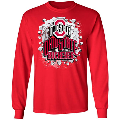 Colorful Earthquake Art Ohio State Buckeyes T Shirt