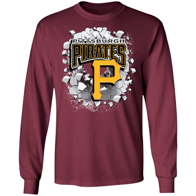 Colorful Earthquake Art Pittsburgh Pirates T Shirt
