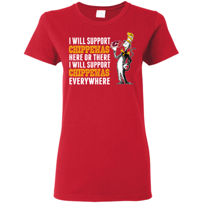 I Will Support Everywhere Central Michigan Chippewas T Shirts