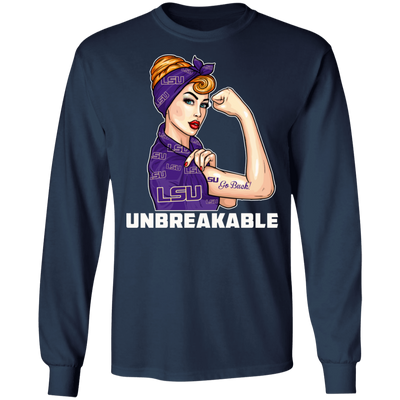 Beautiful Girl Unbreakable Go LSU Tigers T Shirt