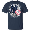 Colorful Earthquake Art New York Yankees T Shirt