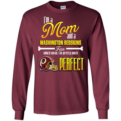 Cool Pretty Perfect Mom Fan Washington Redskins T Shirt