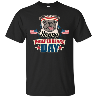 Happy Independence Day Pug T Shirts V2