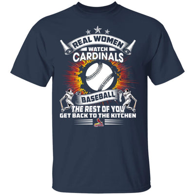 Funny Gift Real Women Watch St. Louis Cardinals T Shirt