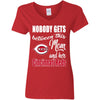 Nobody Gets Between Mom And Her Cincinnati Reds T Shirts