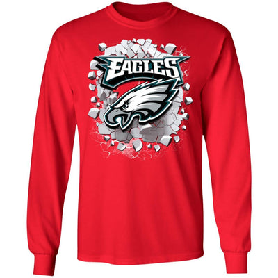 Colorful Earthquake Art Philadelphia Eagles T Shirt