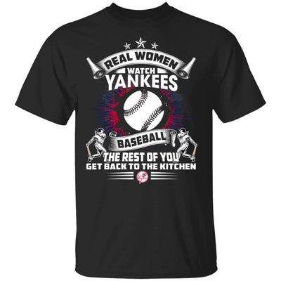 Funny Gift Real Women Watch New York Yankees T Shirt