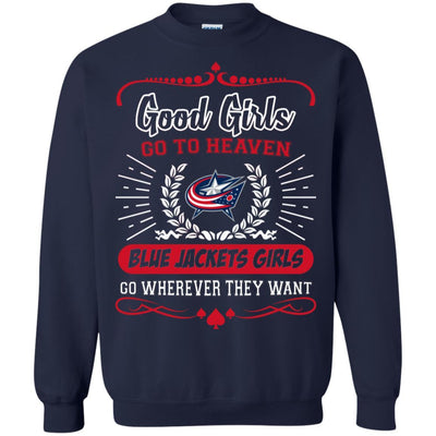 Good Girls Go To Heaven Columbus Blue Jackets Girls T Shirts