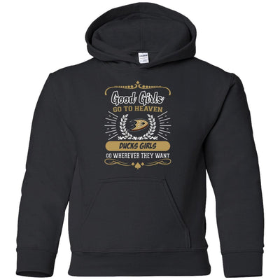 Good Girls Go To Heaven Anaheim Ducks Girls T Shirts