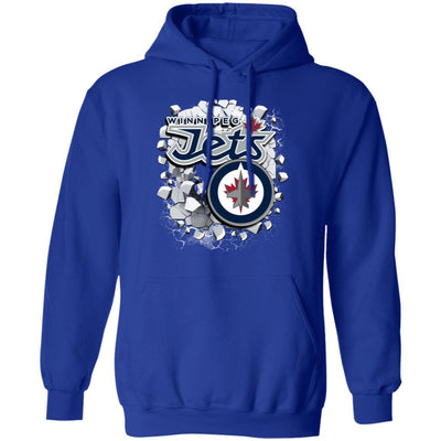 Colorful Earthquake Art Winnipeg Jets T Shirt