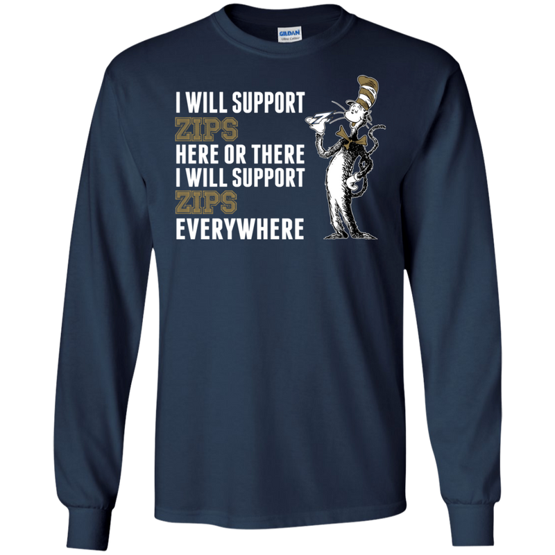 I Will Support Everywhere Akron Zips T Shirts