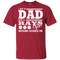 I Am A Dad And A Fan Nothing Scares Me Tampa Bay Rays T Shirt