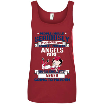 People Should Seriously Stop Expecting Normal From A Los Angeles Angels Girl T Shirt