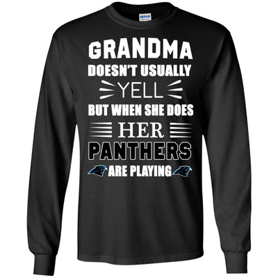 Grandma Doesn't Usually Yell Carolina Panthers T Shirts