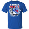 Colorful Earthquake Art New York Rangers T Shirt