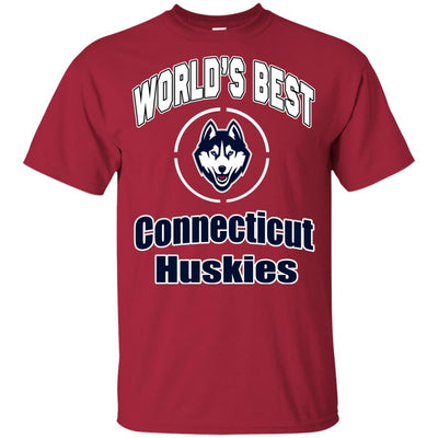 Amazing World's Best Dad Connecticut Huskies T Shirts