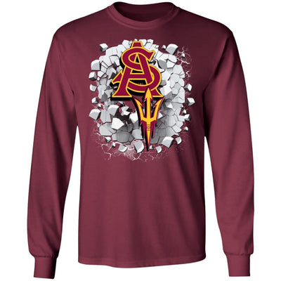 Colorful Earthquake Art Arizona State Sun Devils T Shirt