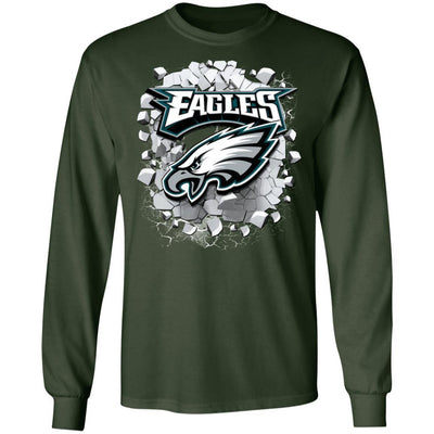 Colorful Earthquake Art Philadelphia Eagles T Shirt