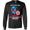 Nice Pug T Shirts - This Girl Is Protected By Captain America Pug