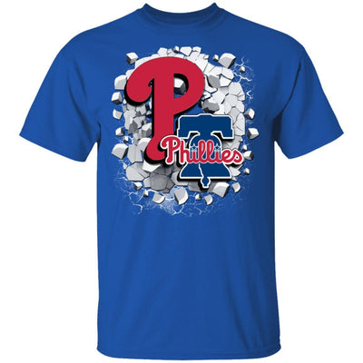 Colorful Earthquake Art Philadelphia Phillies T Shirt