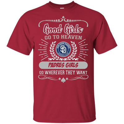 Good Girls Go To Heaven San Diego Padres Girls T Shirts