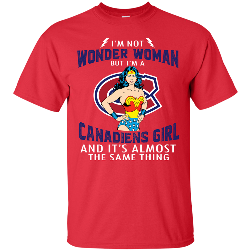 I'm Not Wonder Woman Montreal Canadiens T Shirts