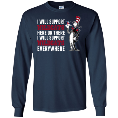 I Will Support Everywhere Arizona Wildcats T Shirts