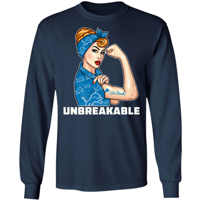 Beautiful Girl Unbreakable Go Detroit Lions T Shirt