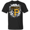 Colorful Earthquake Art Pittsburgh Pirates T Shirt