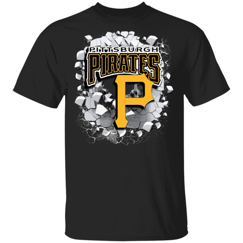 Colorful Earthquake Art Pittsburgh Pirates T Shirt
