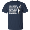 I Will Support Everywhere Connecticut Huskies T Shirts