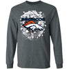 Colorful Earthquake Art Denver Broncos T Shirt