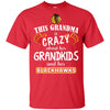 Funny This Grandma Is Crazy About Her Grandkids And Her Blackhawks T Shirts