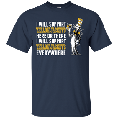 I Will Support Everywhere Georgia Tech Yellow Jackets T Shirts