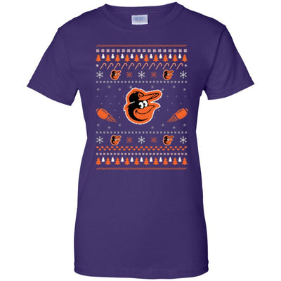 Baltimore Orioles Stitch Knitting Style Ugly T Shirts WNG