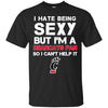 I Hate Being Sexy But I'm Fan So I Can't Help It Cincinnati Bearcats Black T Shirts