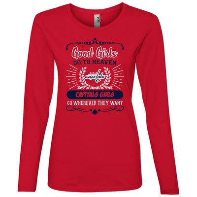 Good Girls Go To Heaven Washington Capitals Girls T Shirts