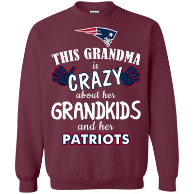 Funny This Grandma Is Crazy About Her Grandkids And Her Patriots T Shirts