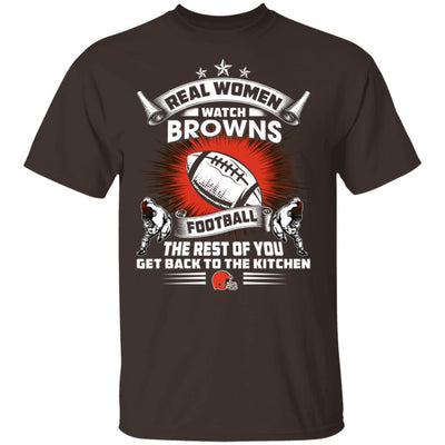 Funny Gift Real Women Watch Cleveland Browns T Shirt