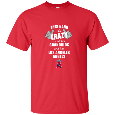 This Nana Is Crazy About Her Grandkids And Her Los Angeles Angels T Shirts