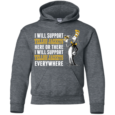 I Will Support Everywhere Georgia Tech Yellow Jackets T Shirts