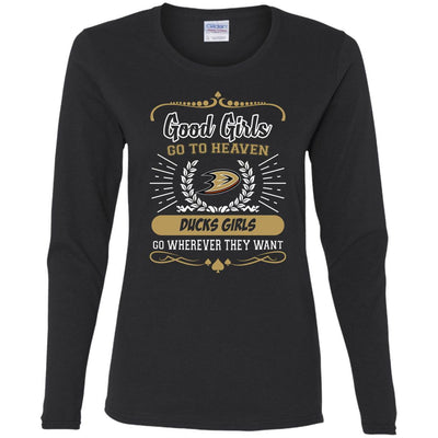 Good Girls Go To Heaven Anaheim Ducks Girls T Shirts